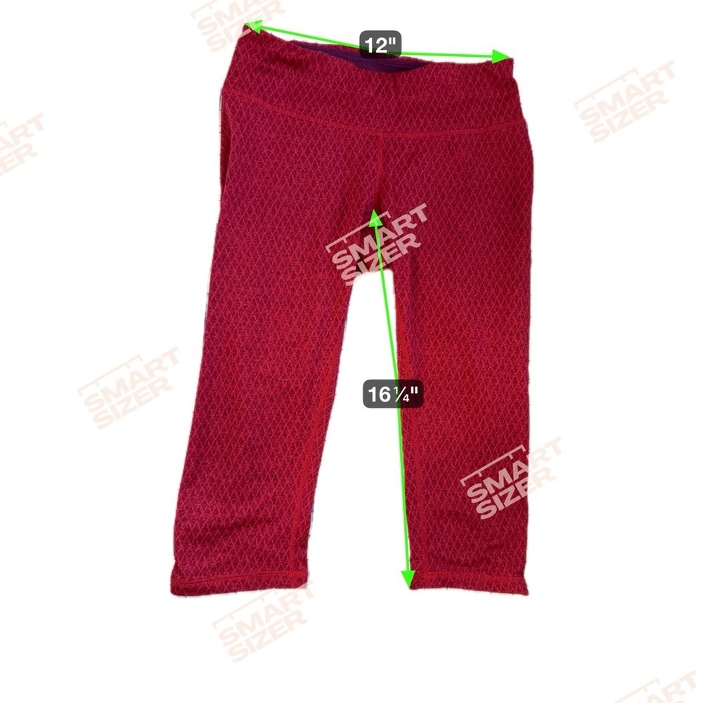 Prana Misty Knicker Capri Leggings – Fuchsia Red Geometric Print – Sz XS - Picture 10 of 11